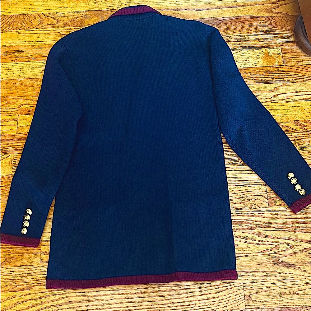 RalphLaurenBlueLabelPristineSignatureRareVtgSchoolBoyBlazerGoldButtonsLambswoolS - Picture 10 of 10